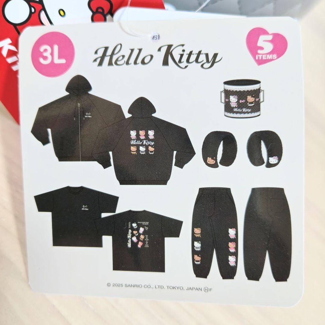 【ハローキティ】サンリオ 福缶５点セット 抜き取りなし 新品タグ付き未開封