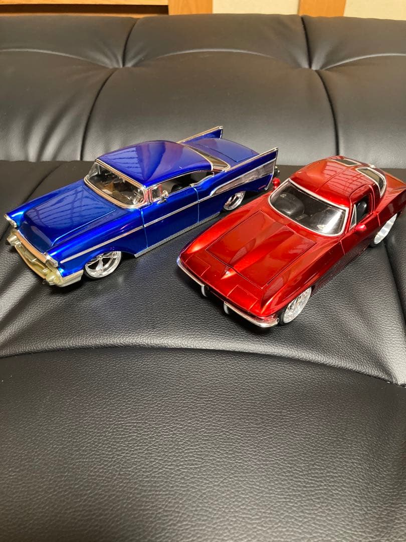 シボレーベルエア　コルベットミニカー 1/24