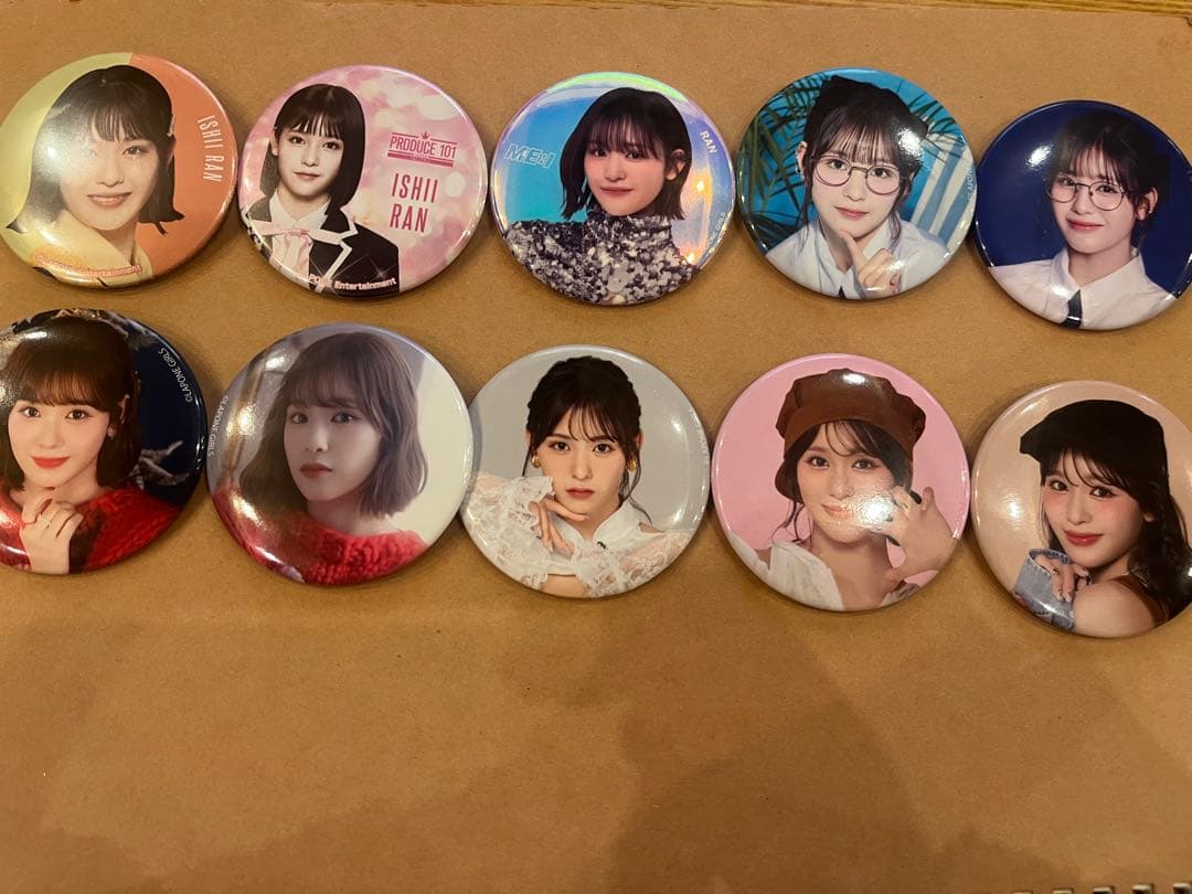 石井蘭 缶バッジ コンプセット 缶バッジホルダー