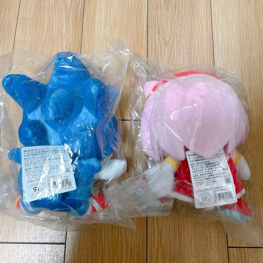 新品未開封 セガ SONIC＆FRIENDS ソニック エミー ぬいぐるみ M