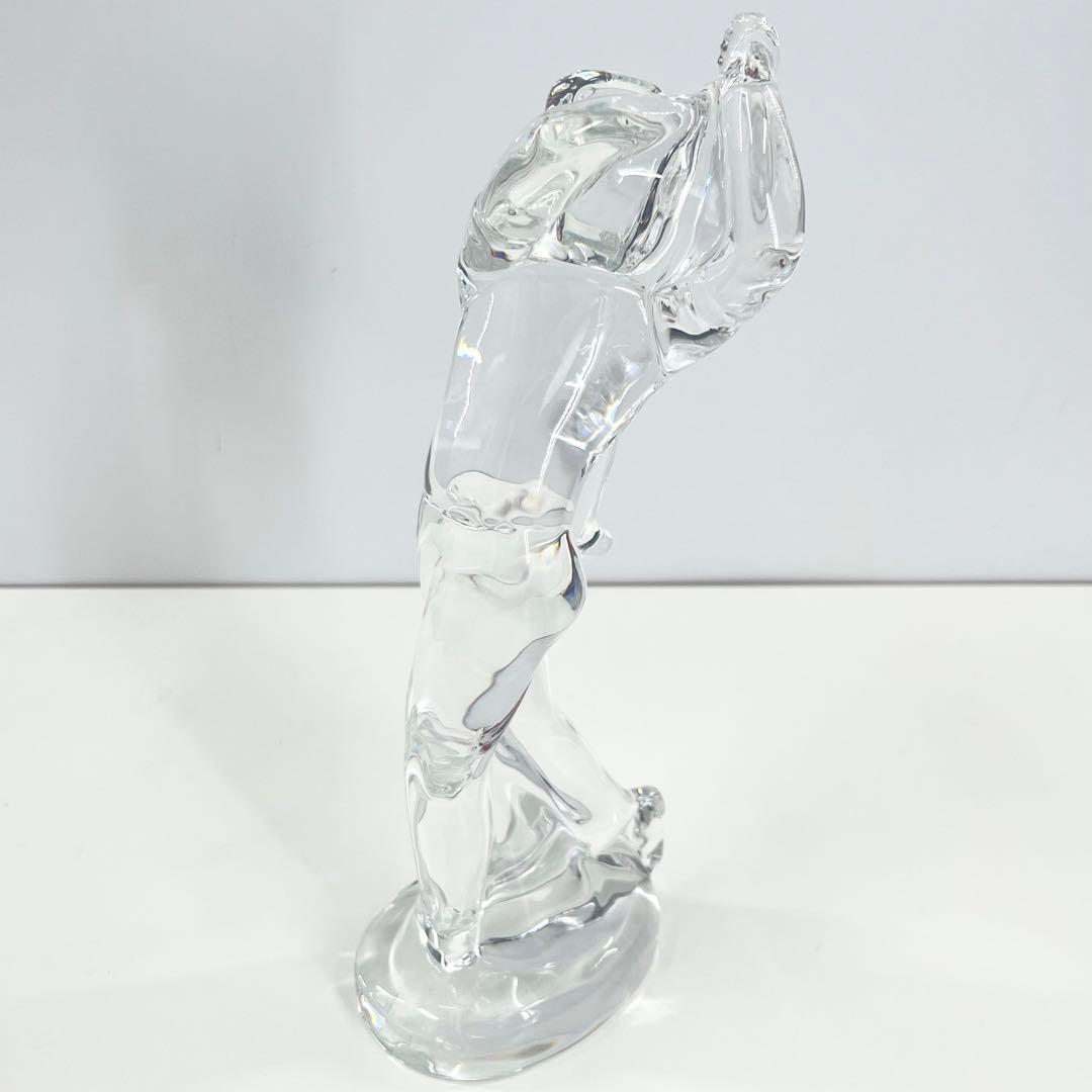 美品 Bacarat バカラ フィギュリン ゴルファースィングショット オブジェ