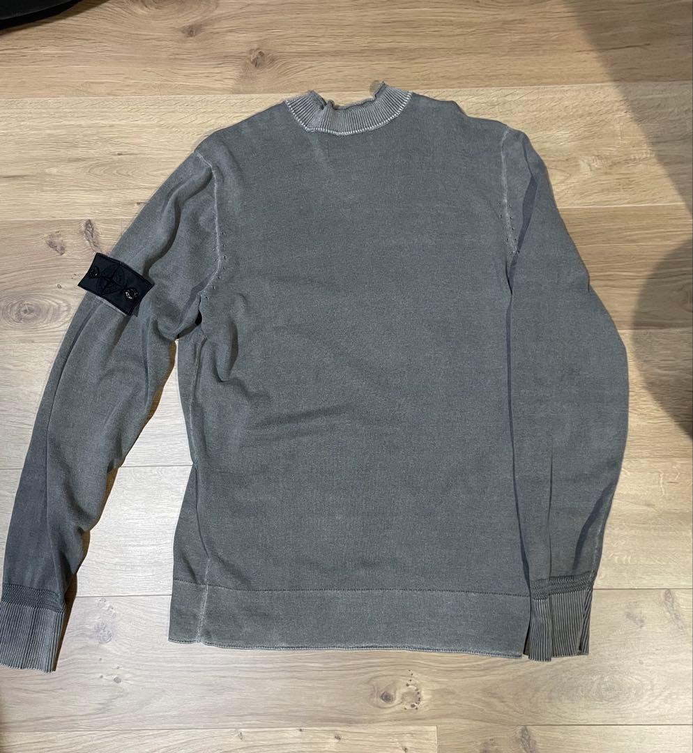 STONE  グレー Vネックセーター M