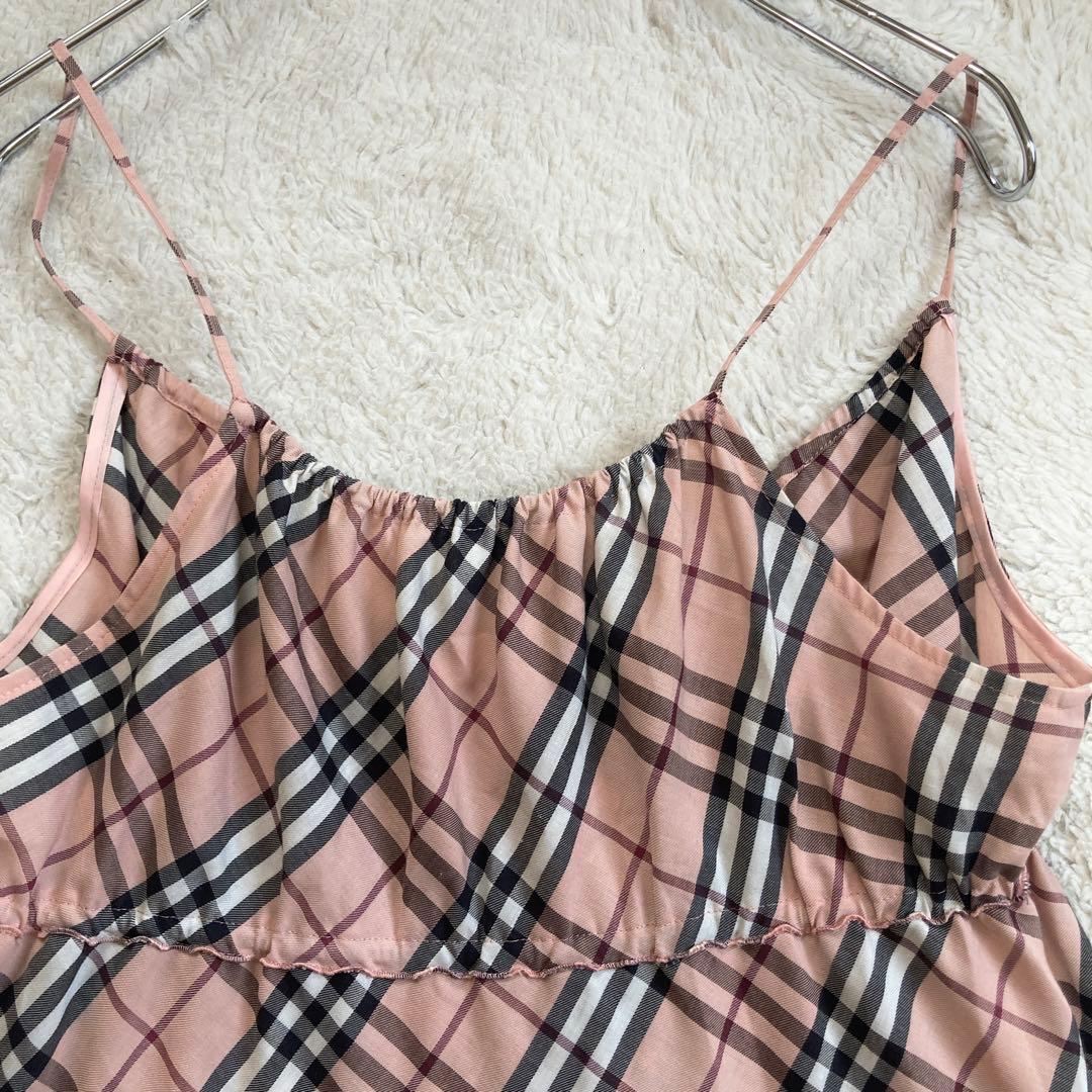 希少美品✨バーバリーブルーレーベル　キャミソール　ミニスカート　セットアップ