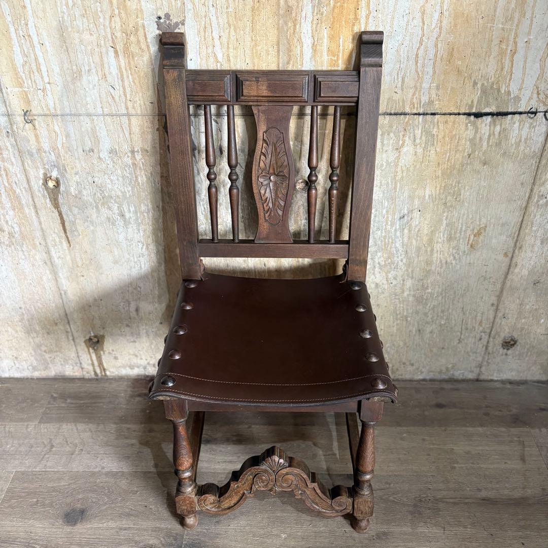 NAVARRO ARGUDO スペイン　ヴィンテージ　レザーシートチェア　②