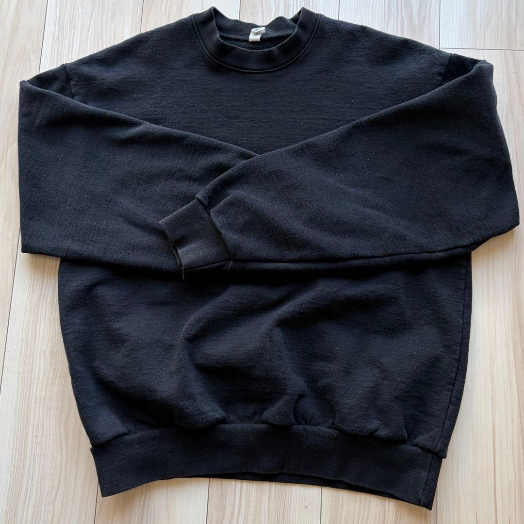 Mロサンゼルスアパレル14オンスヘビーコットンスウェットブラック黒