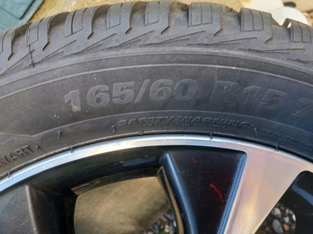 オールシーズ クムホソウルス4S165/60R15 スズキ純正ホイールセット