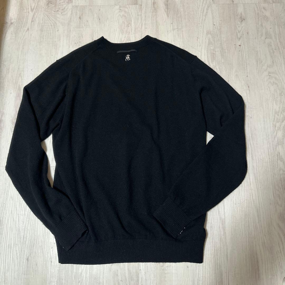 undercover アンダーカバーブラック ニットセーター