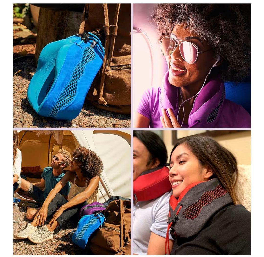 【新品未使用】Cabeau Evolution Cool ネックピロー 水色