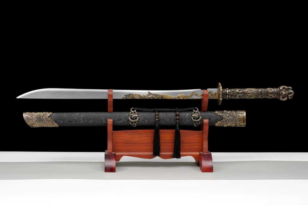 【墨影唐刀】古兵器 武具 刀装具 日本刀　模造刀 居合刀 武士道 鑑賞用 美術刀