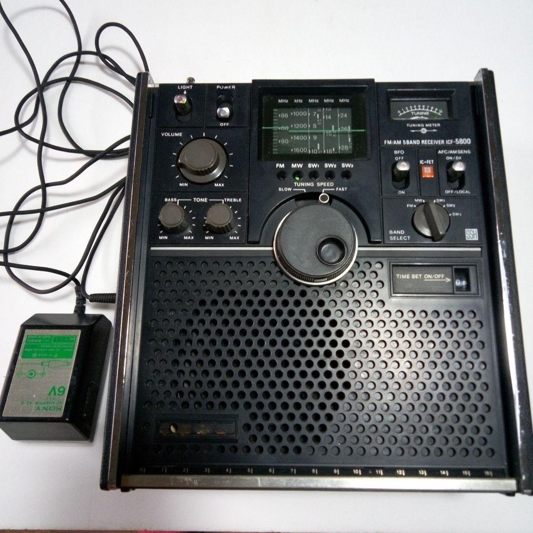 SONY BCLラジオ　FM/AM 5バンド受信機 ICF-5800