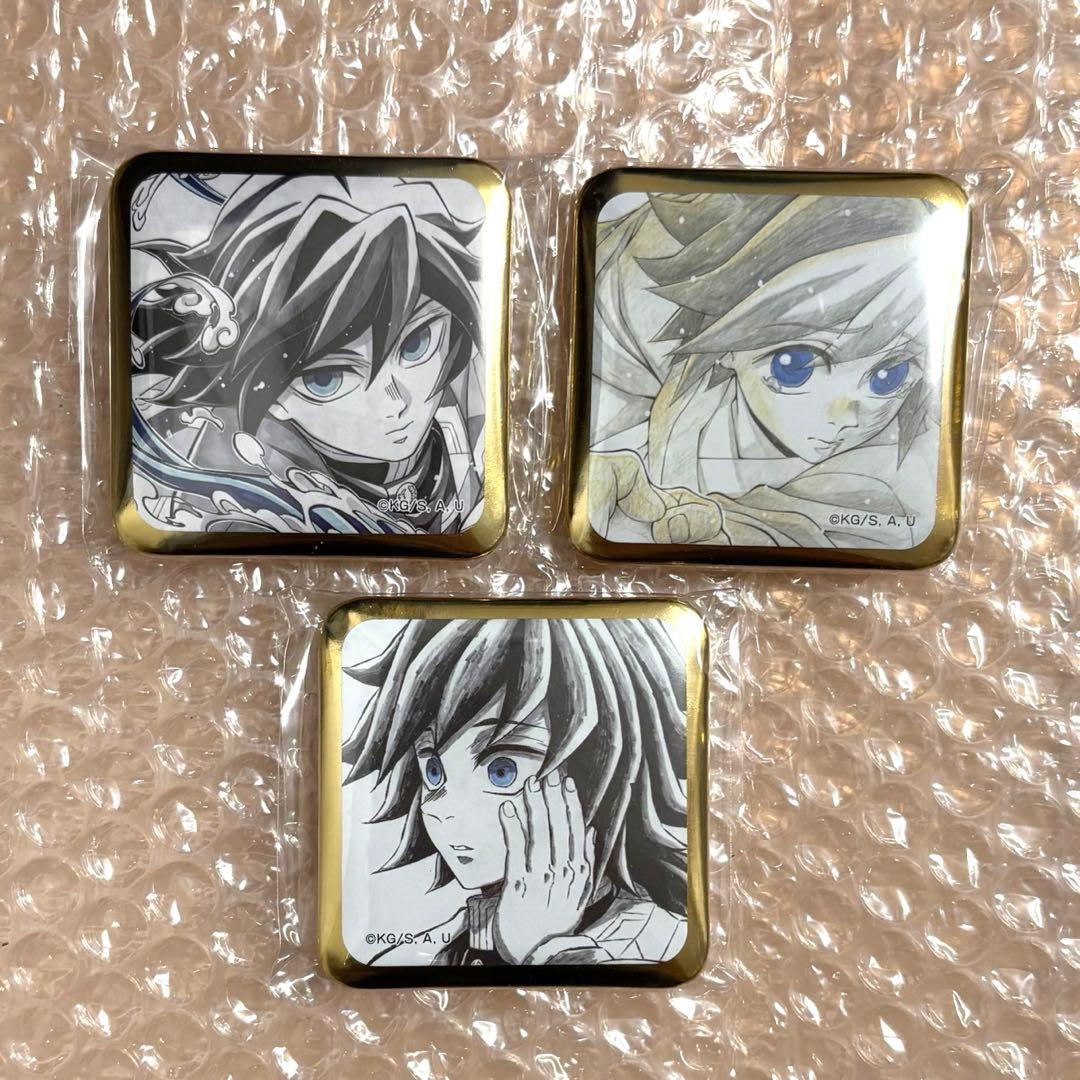 鬼滅の刃 ufotable DINING 鬼滅シアター スクエア缶バッジ 義勇