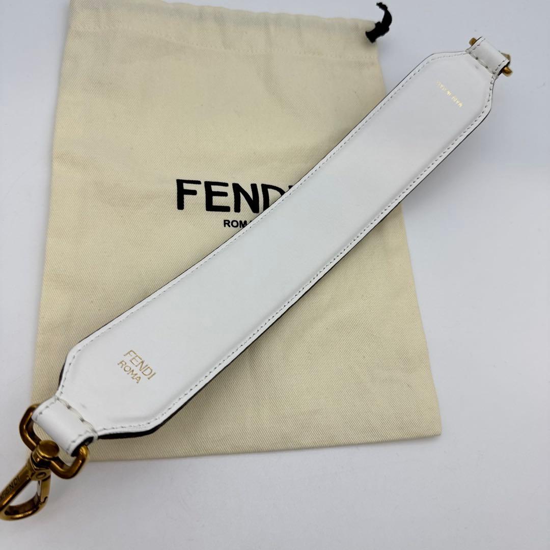 【保管袋付き】FENDI ストラップユー　FILA コラボ　レザー　ハンドル