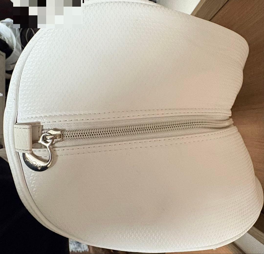 PING ホワイト キャディバッグ ダイヤモンドキルティング