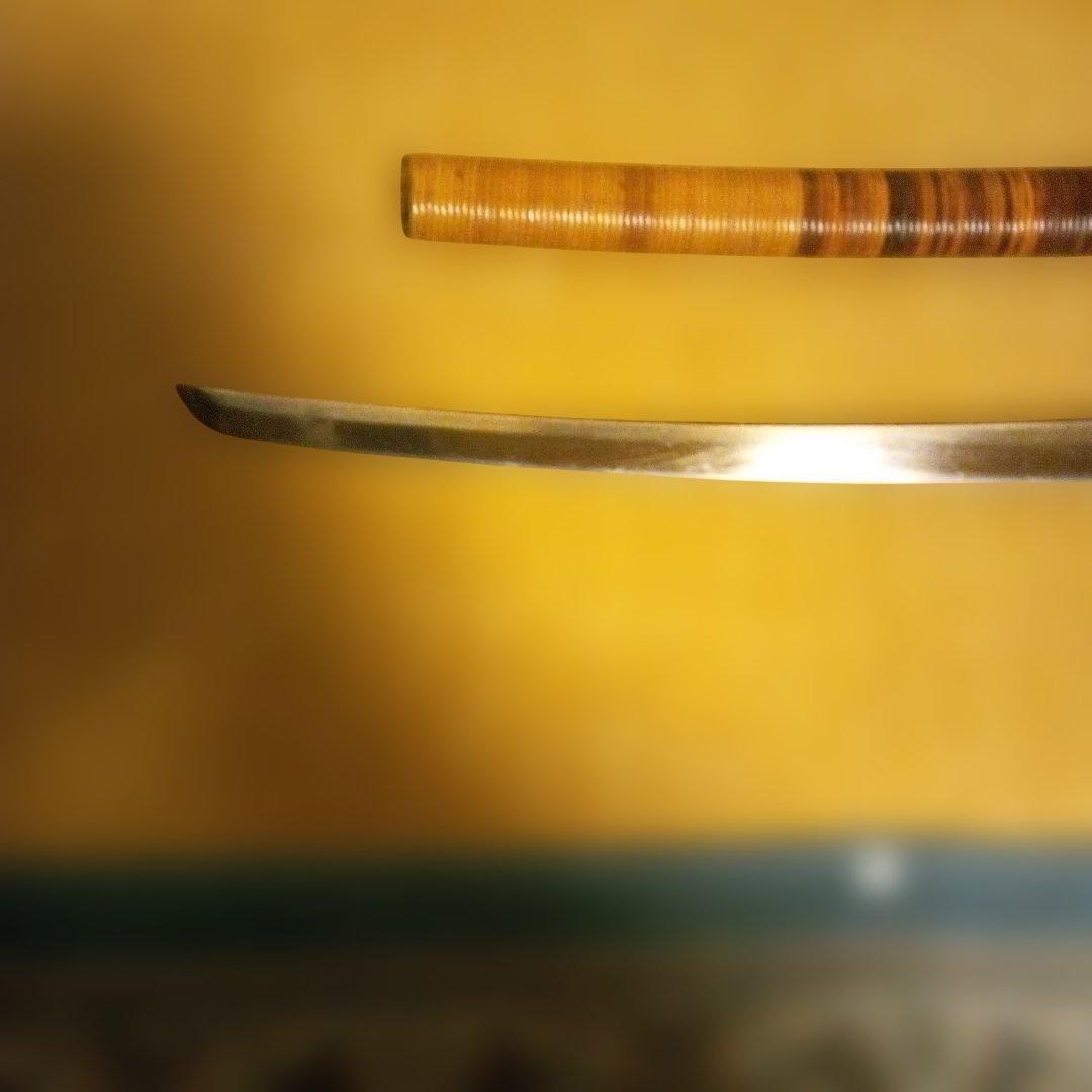 模造刀　丸茶竹鞘　仕込み刀