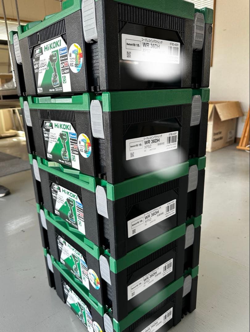 値下げ！HiKOKI WR36DH 36V システムケース２のみ×5箱 新品