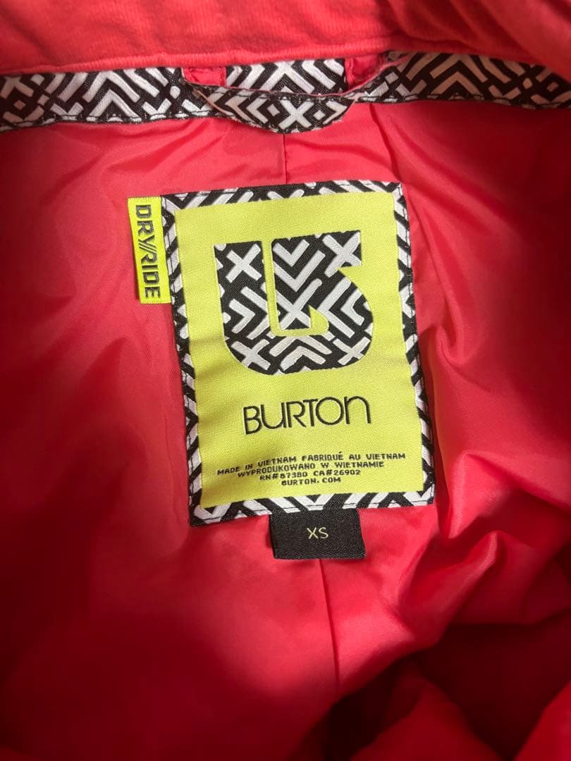 BURTON スノーボードウェア上下セット 上S 下XS