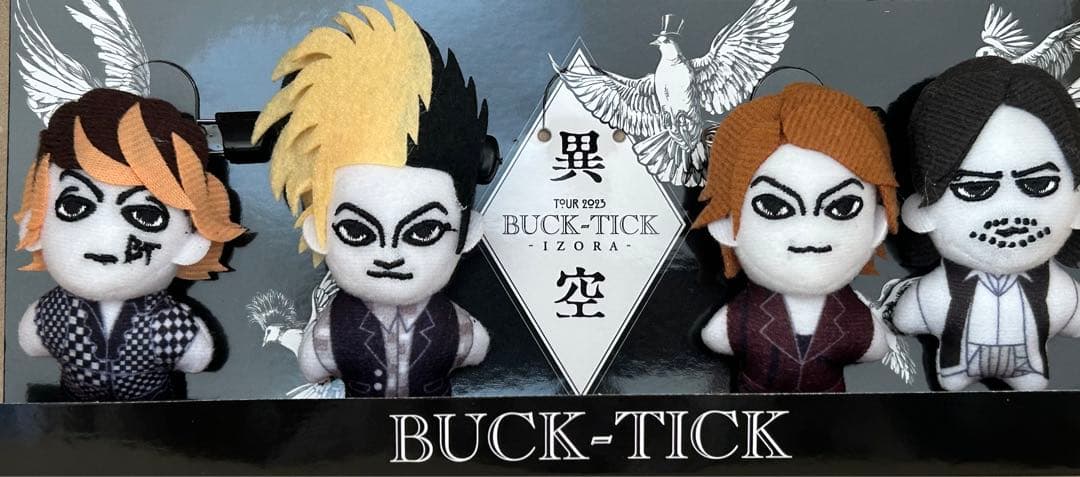 新品BUCK-TICK ぬいぐるみバッチ マスコット4体セット 異空 今井 星野