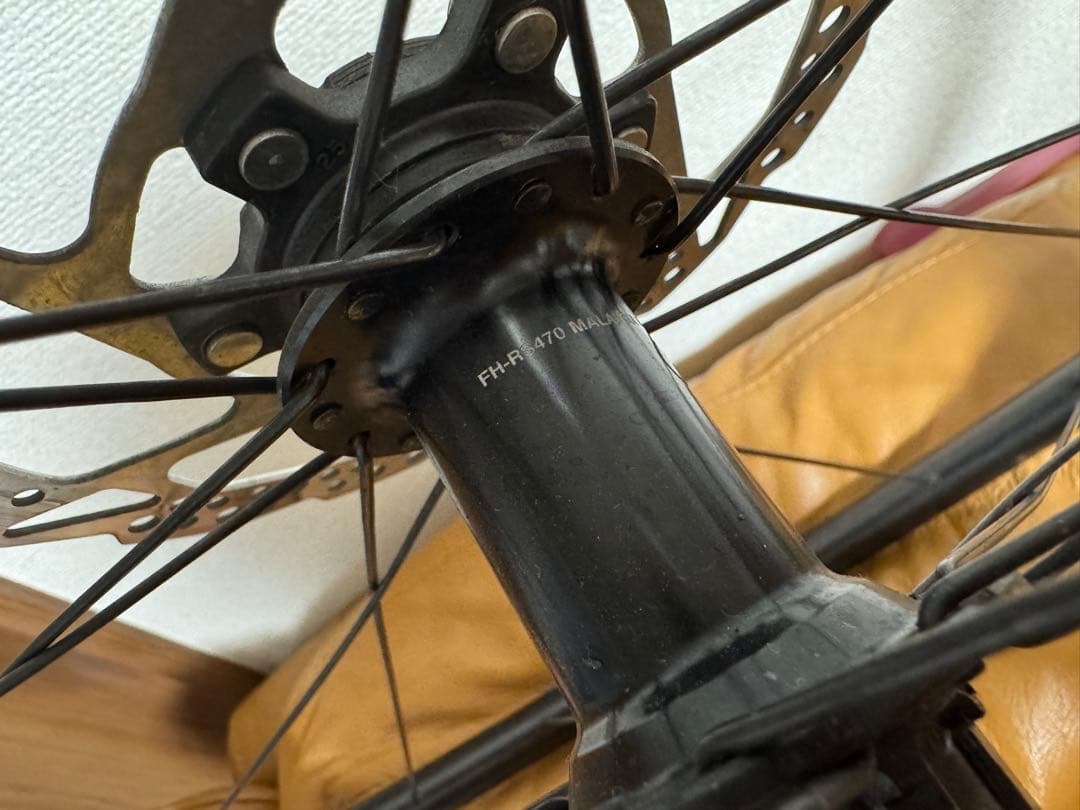 Shimano RS470 ディスクホイール 前後 ローター付 センターロック