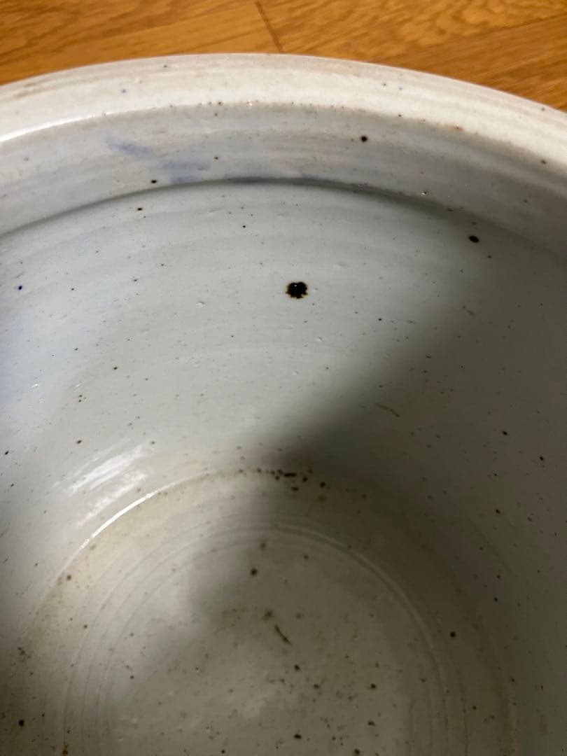 中国清代染付鉢　特大　香炉　筆立　昇龍　縁起物　運気上昇