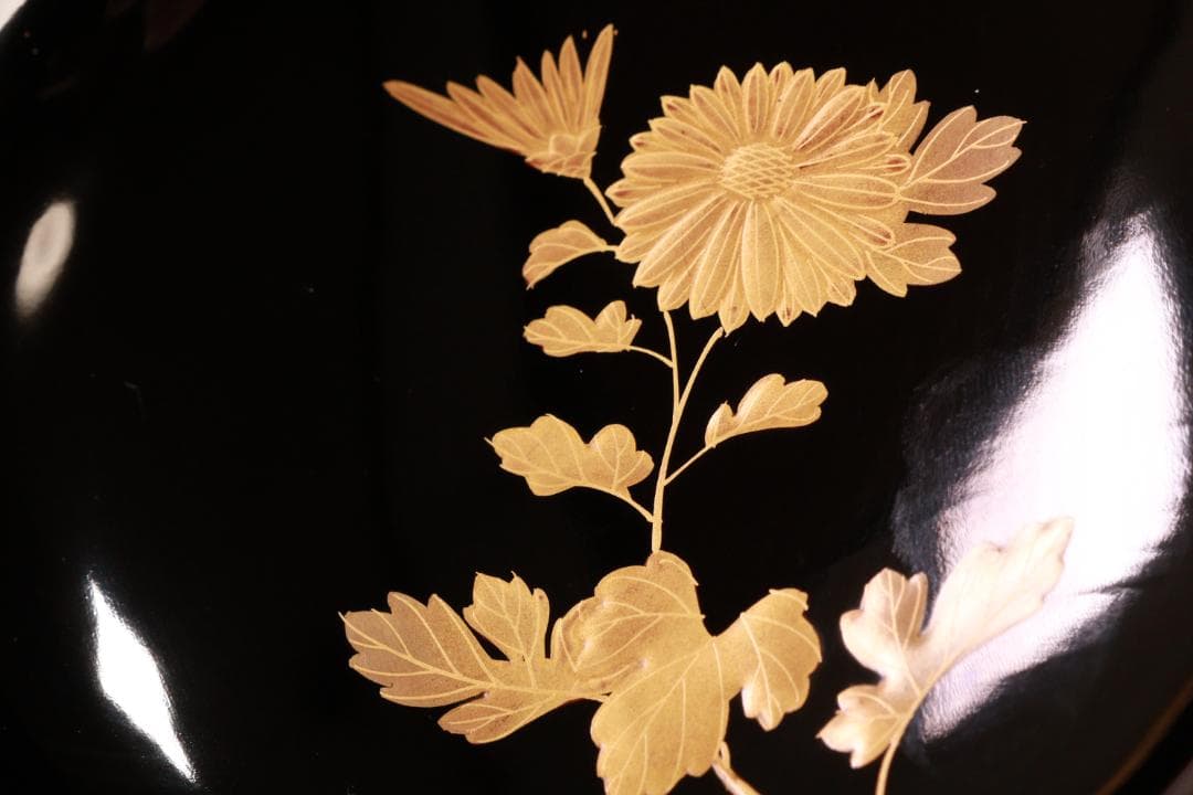 tatsuya　BJ133　時代輪島　加賀蒔絵　鶏図　吸物椀　十一客　木製