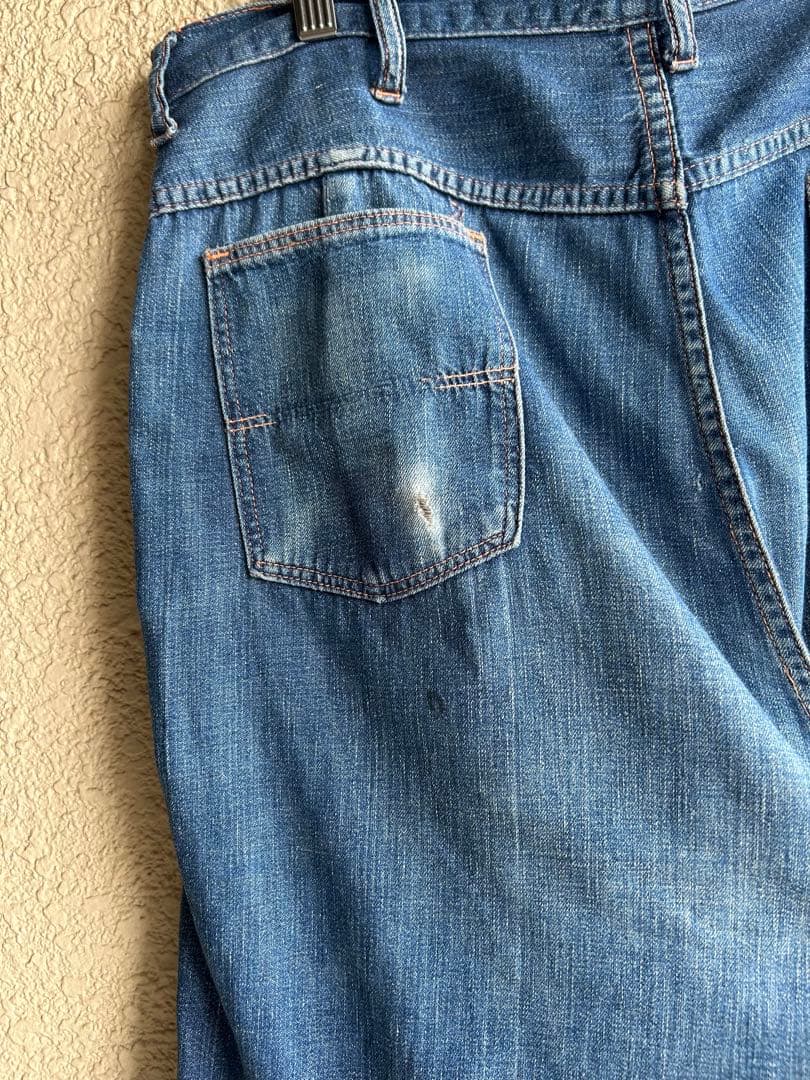 60s デニム ランチパンツ デニムパンツ ヴィンテージ 古着
