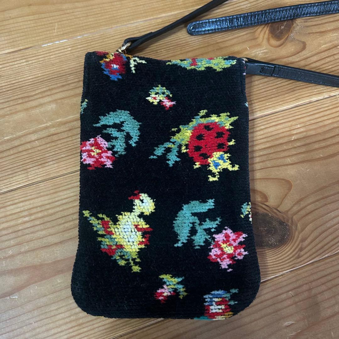 フェイラー2点 大きめ ハイジ柄 巾着型ハンドバッグ スマホショルダー斜めがけ