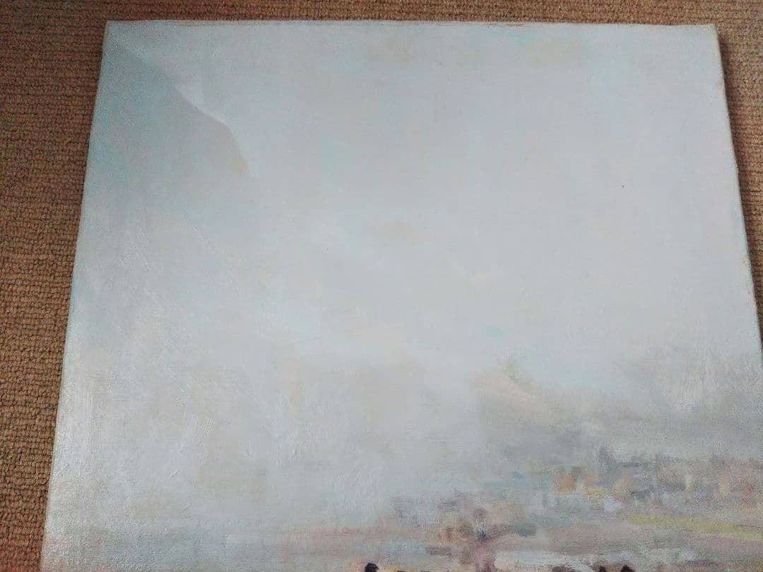 リカルド・モンテシノス 【 パレハの行列】スペイン 油彩 署名有 1984年