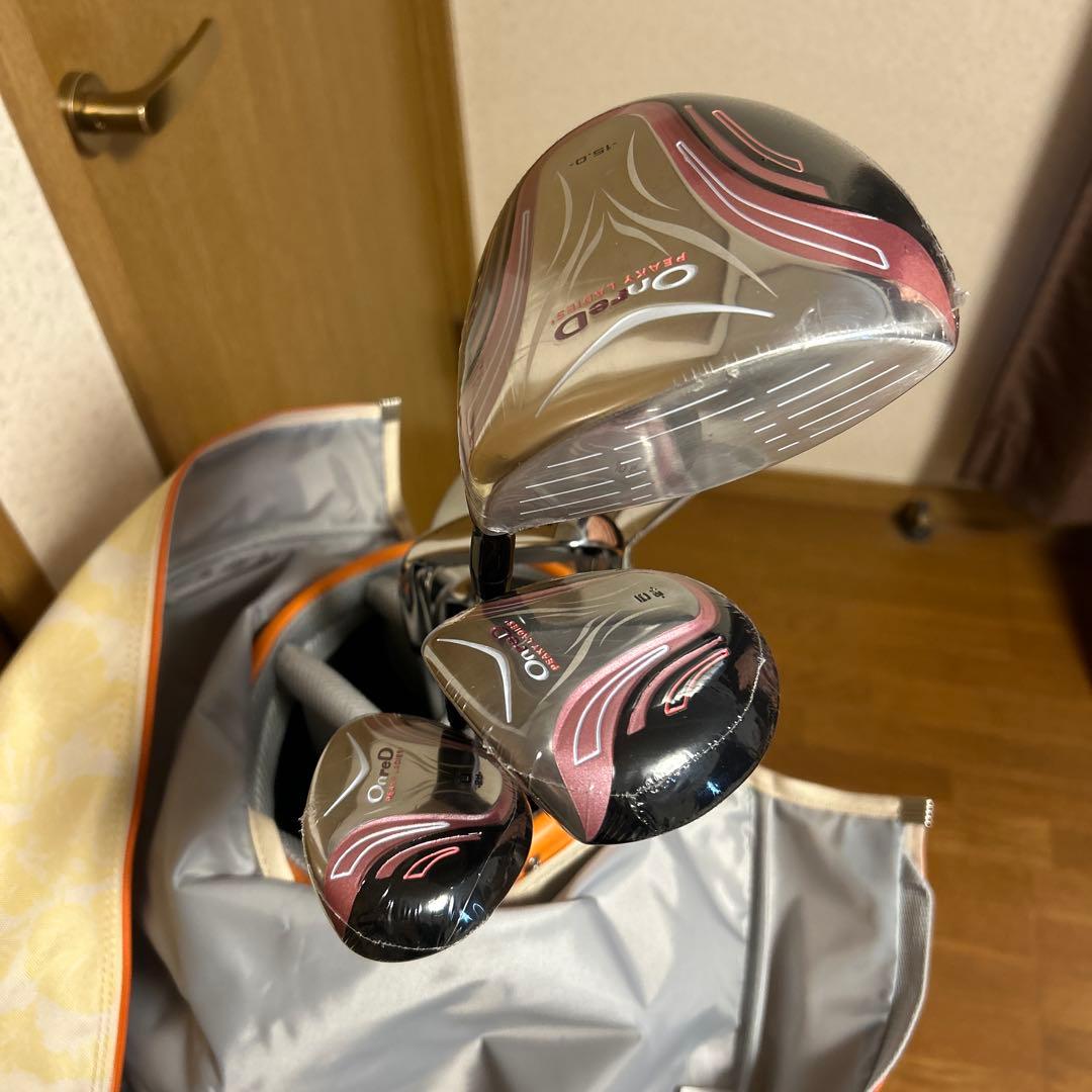 超美品！初心者セット　Callaway ゴルフバッグ ホワイト/オレンジ