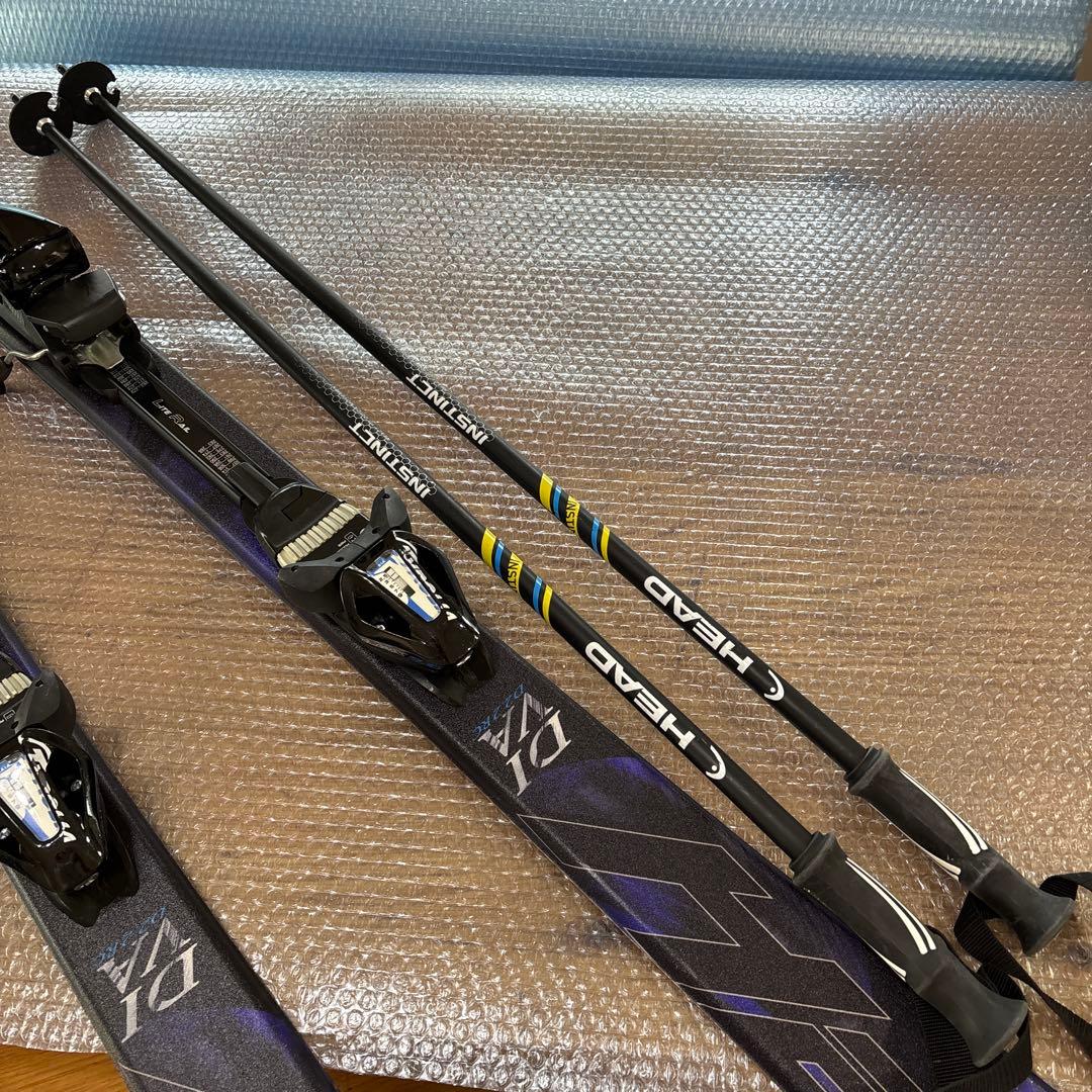 hart DIVA 152cmスキー板　工具不要　head 107cmストック