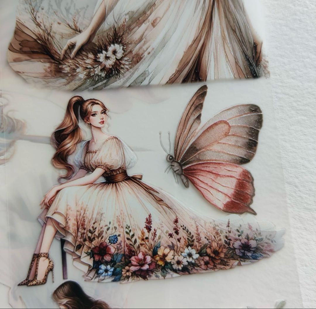 海外マステ切り売り ScrapbookArtSupply 花 フェアリー 妖精