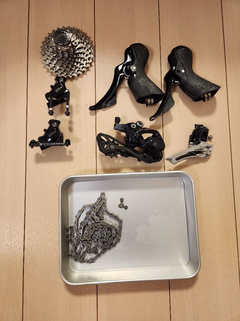 【大幅値引済】R7100 グループセット　スプロケr8100　クランク画像追加