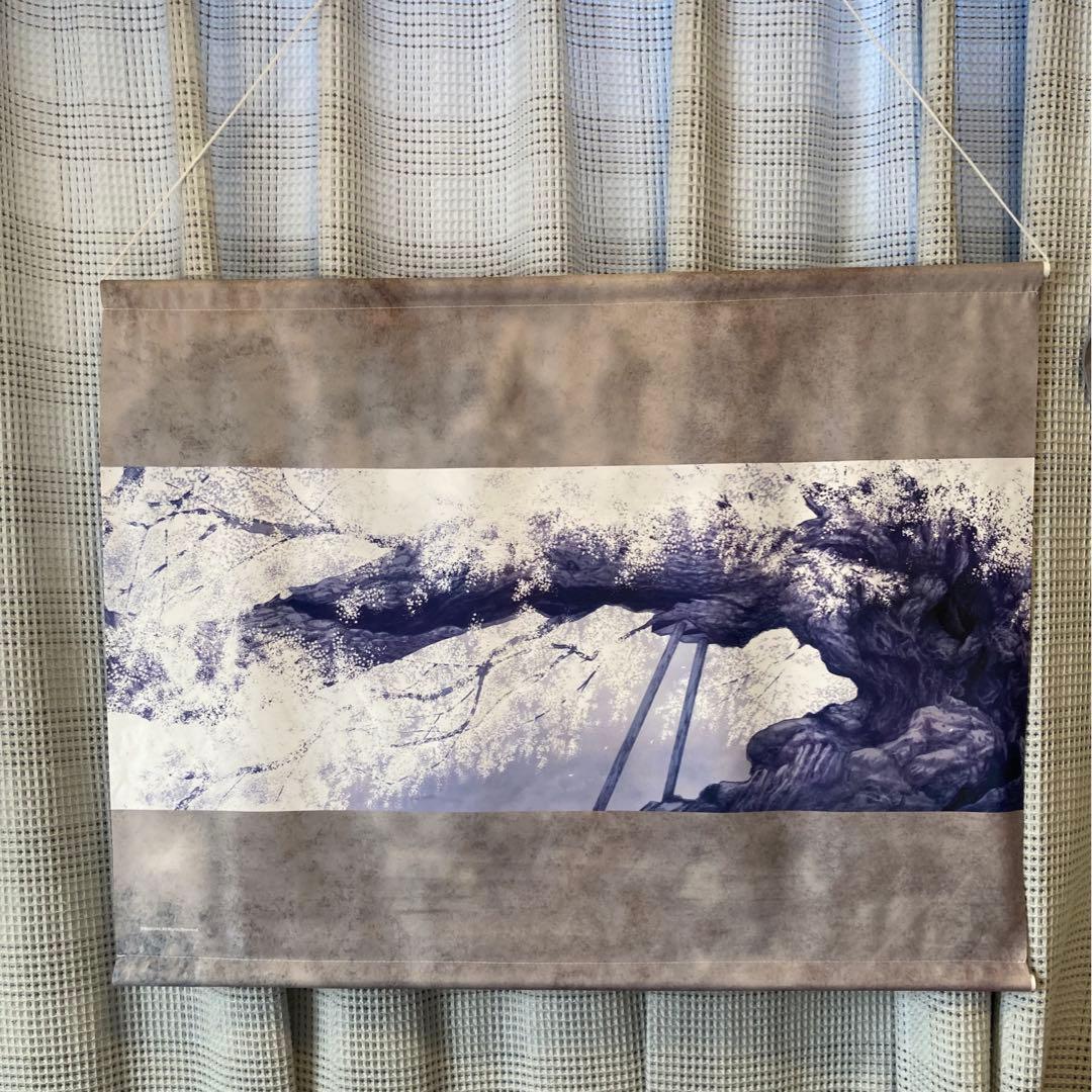 ケロQ&枕 サクラノ詩 タペストリー 横たわる櫻