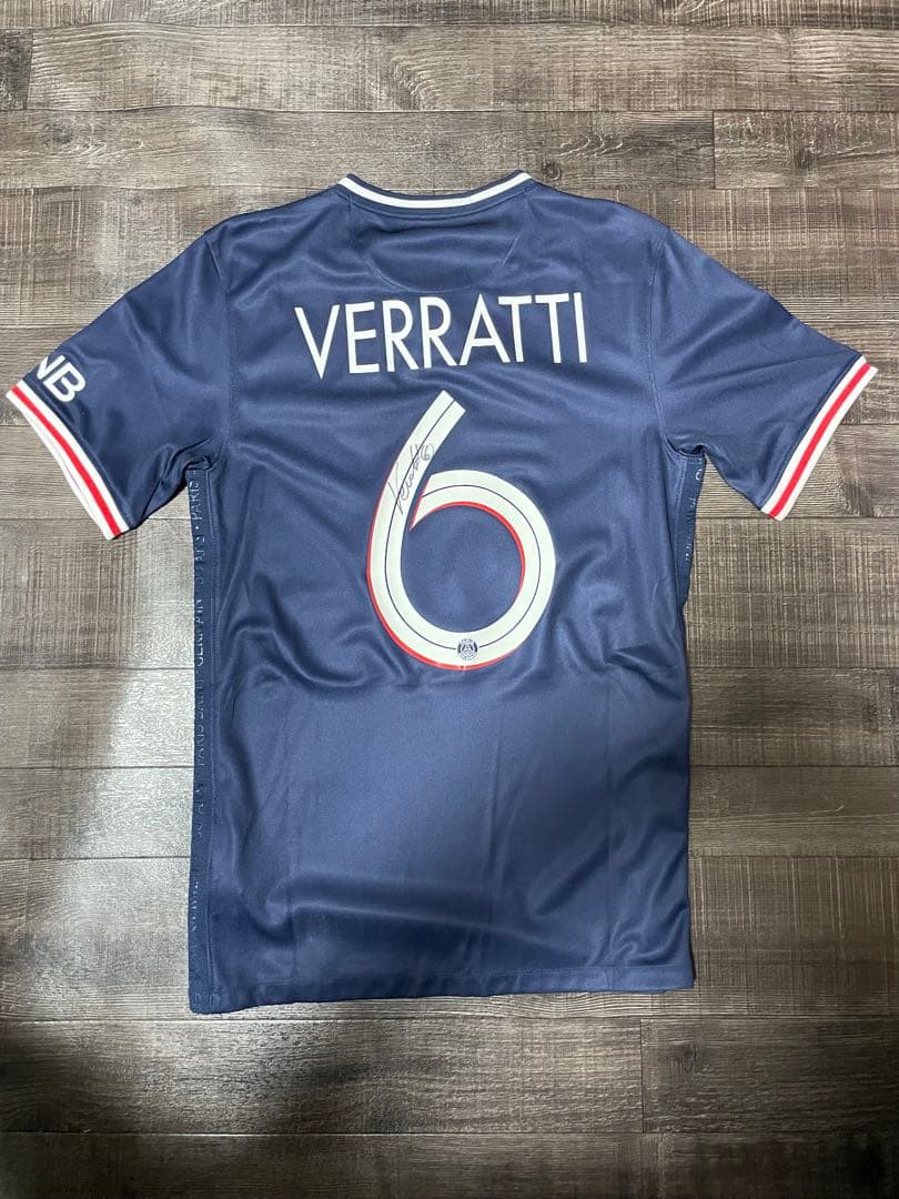 PSG ヴェラッティ 直筆サイン入りユニフォーム 20-21 ICONS証明書付