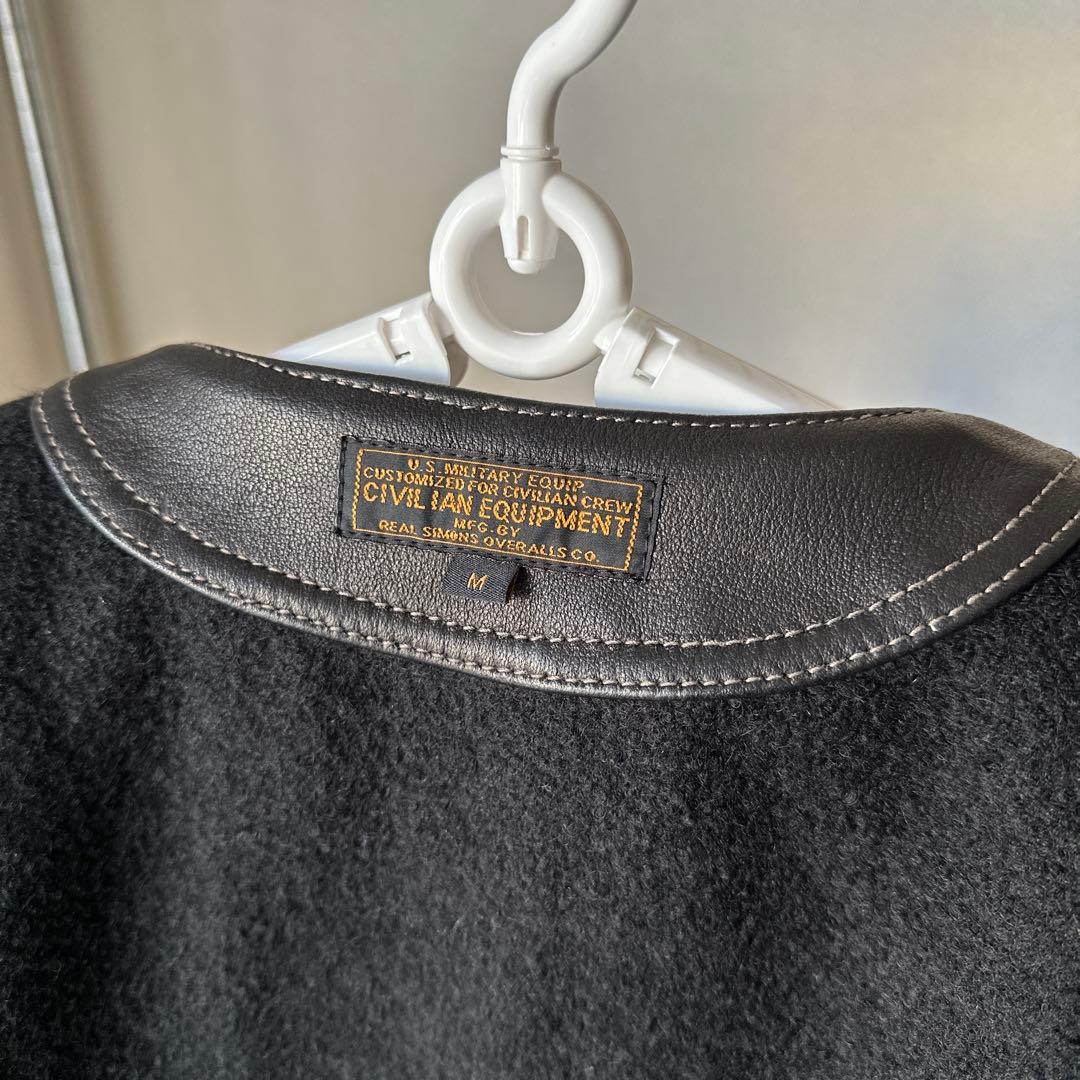 鹿革ベスト M ニュージーランド産ディアスキン WWⅠミリタリー ムートン裏地