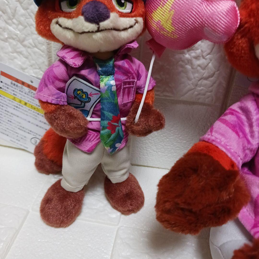 ズートピア　ポージーペンケース　肩のせ　ぬいぐるみバッジ　ニック　3点セット