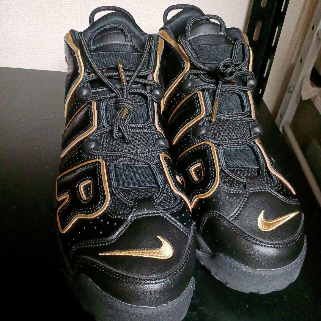 Nike ブラック/ゴールドエアモアアップテンポフランス