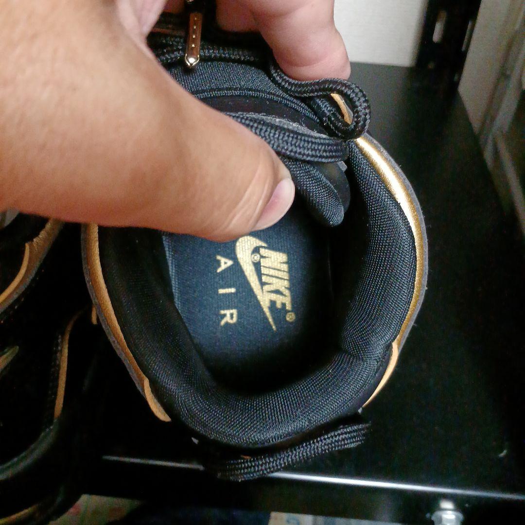 Nike ブラック/ゴールドエアモアアップテンポフランス