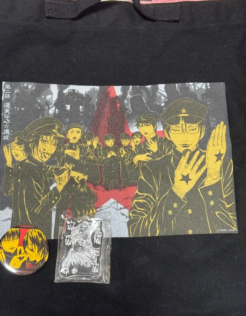 ライチ⭐︎光クラブ　バッグ　缶バッジ　アクリルキーホルダー3点セット