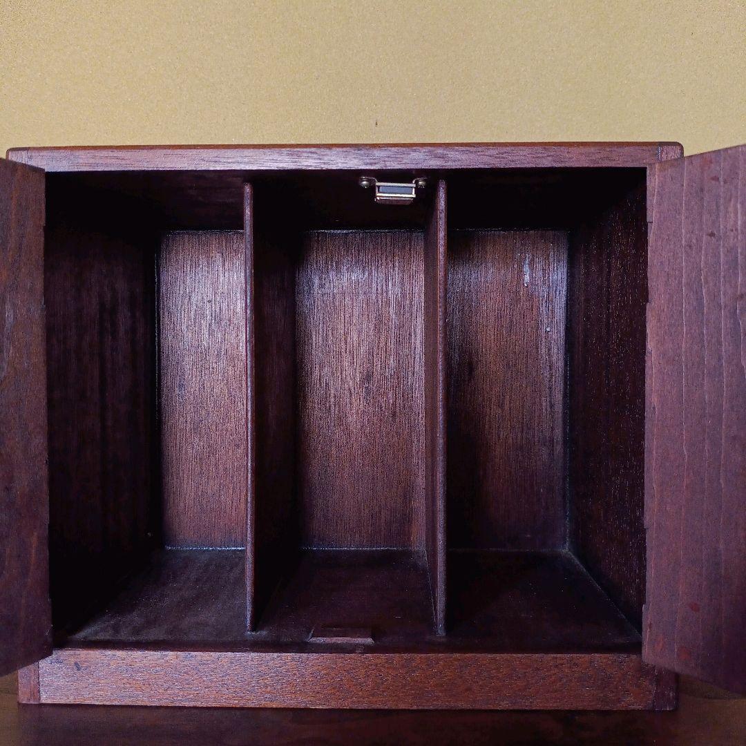 【ヴィンテージ】小さな 木製 キャビネット 本棚 ラック 棚 昭和レトロ