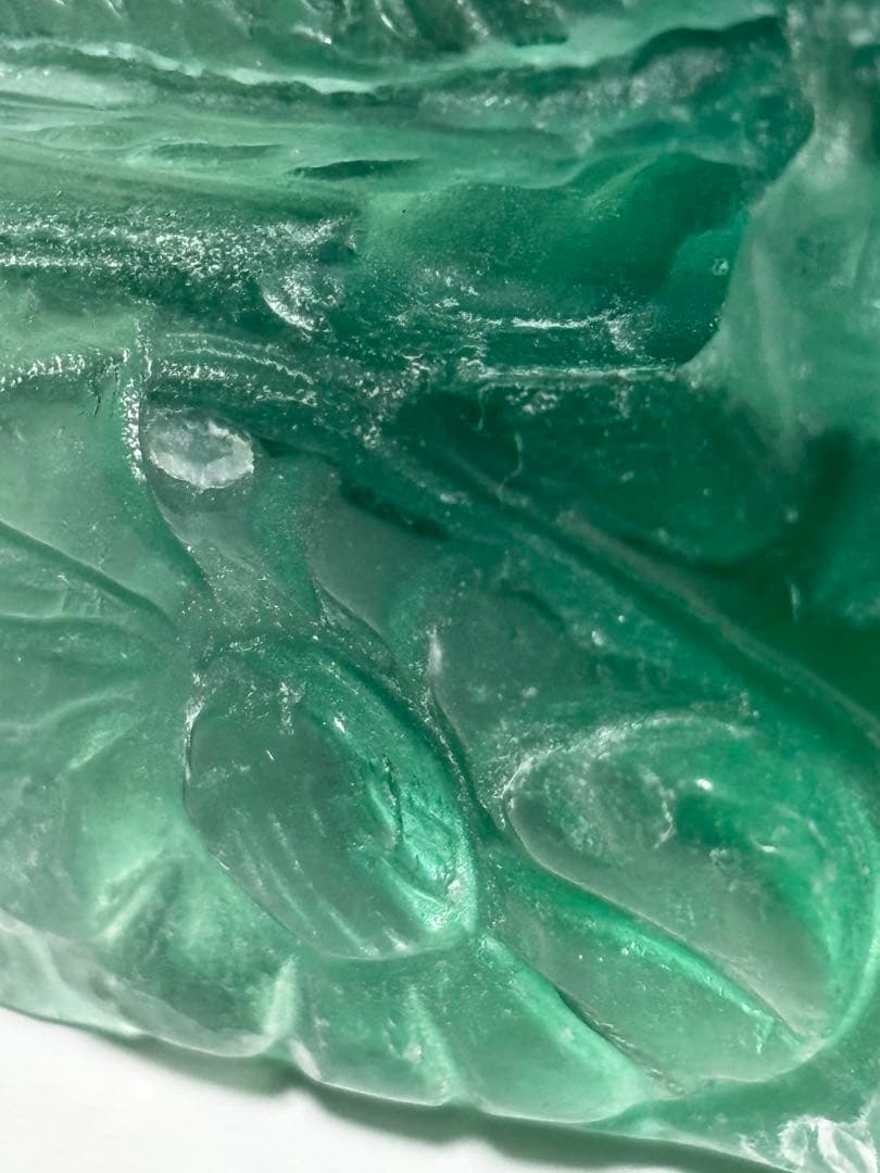 フロライト九尾置き物天然石