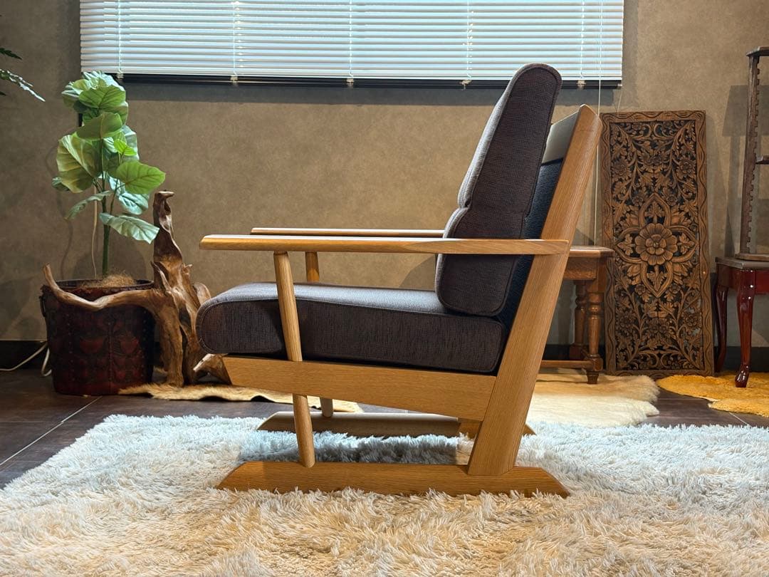 ②あっちゃん様HIDA カヤ KAYA 1Pソファ オーク無垢材 ラウンジ　NG