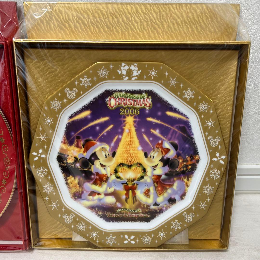 2006年ディズニーランド、シー クリスマスファンタジー プレートセット