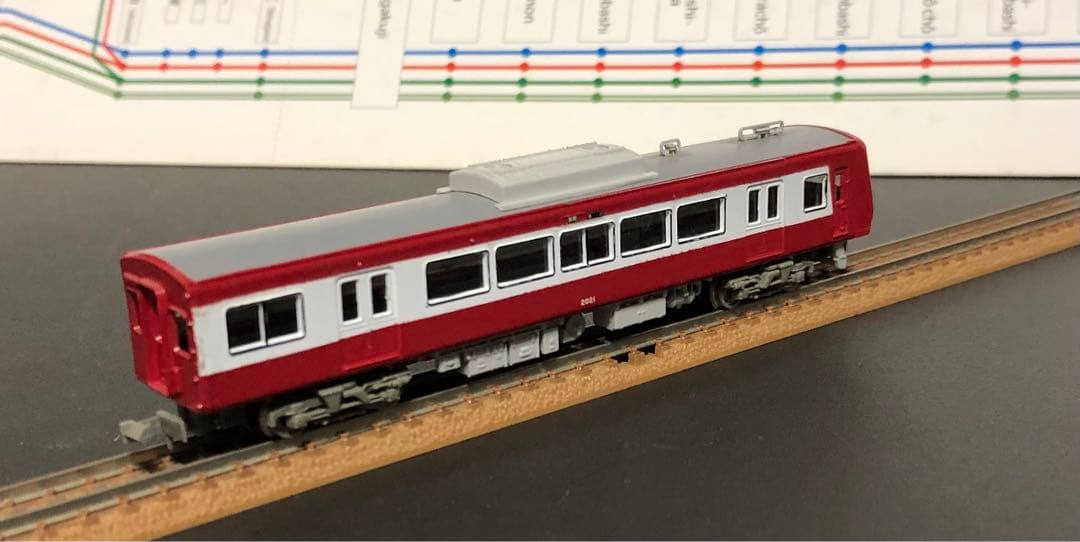 管理番号1634 京急2000形2扉車 Nゲージ未塗装キット組立品4両