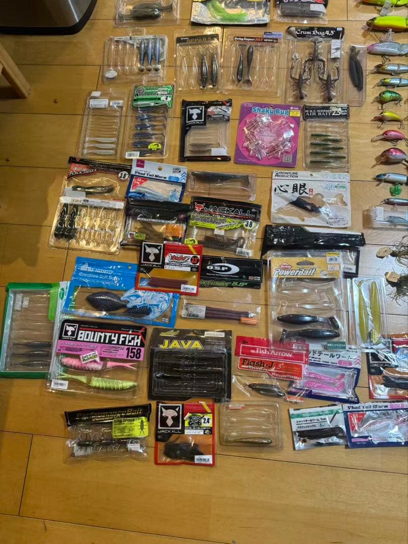 バス釣り引退セット　ジャッカル デプス ルアー ワーム