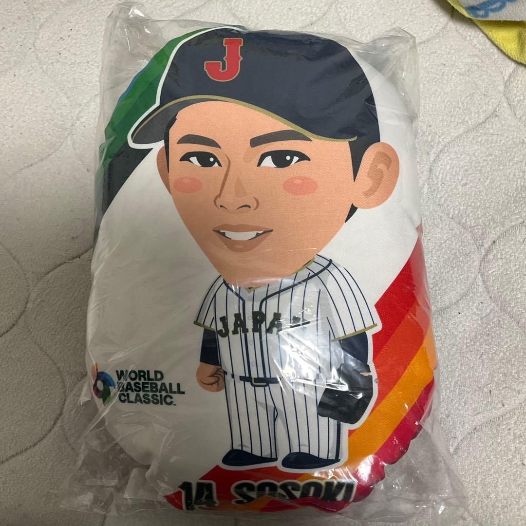 【新品未開封】WBC 侍JAPAN 佐々木朗希 クッション