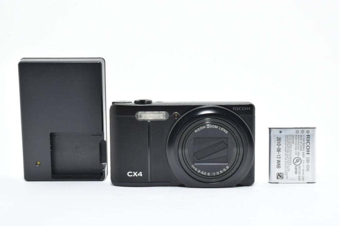 【美品/充電器付き】RICOH デジタルカメラ CX4 ブラック #114