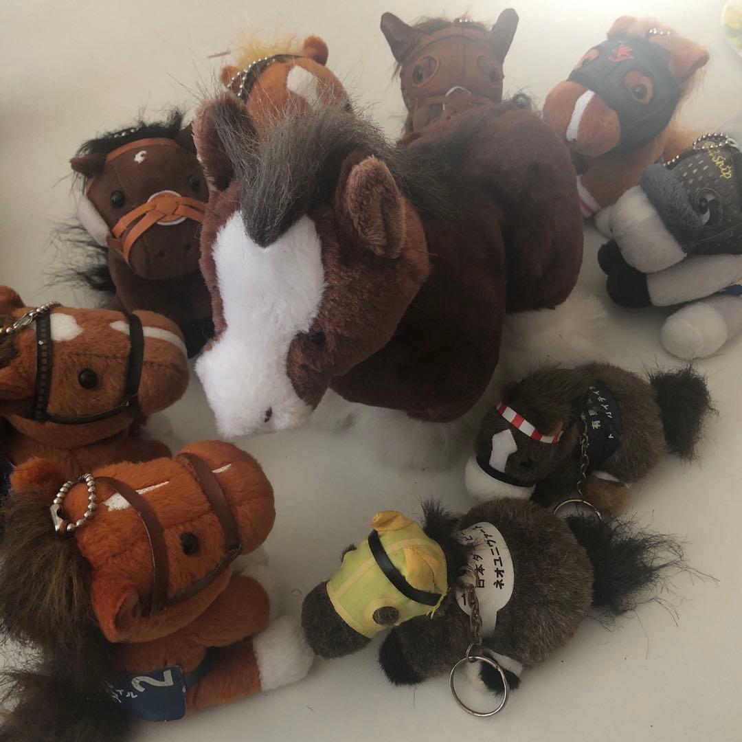 ♢送料込♢競馬　記念ホース　馬　ぬいぐるみ　キーホルダー　まとめ売り