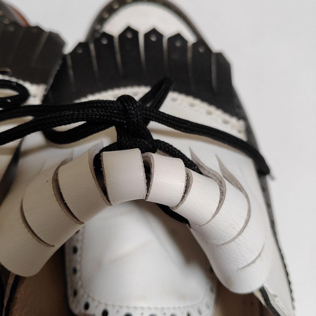 ウォルター.ジェヌイン　ゴルフシューズ　HELEN MEN ブラック-ホワイト