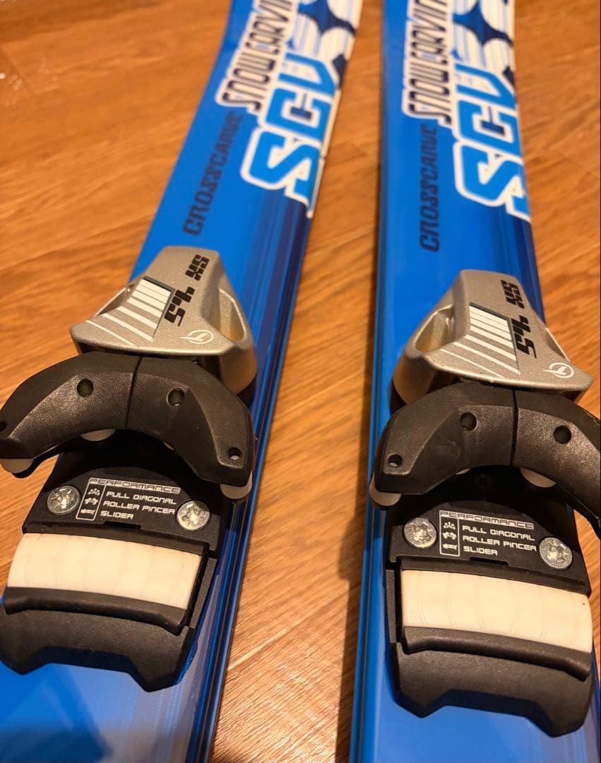 キッズ 子供用スキーセット ブルー板120・ビンディング・ストック100・ブーツ