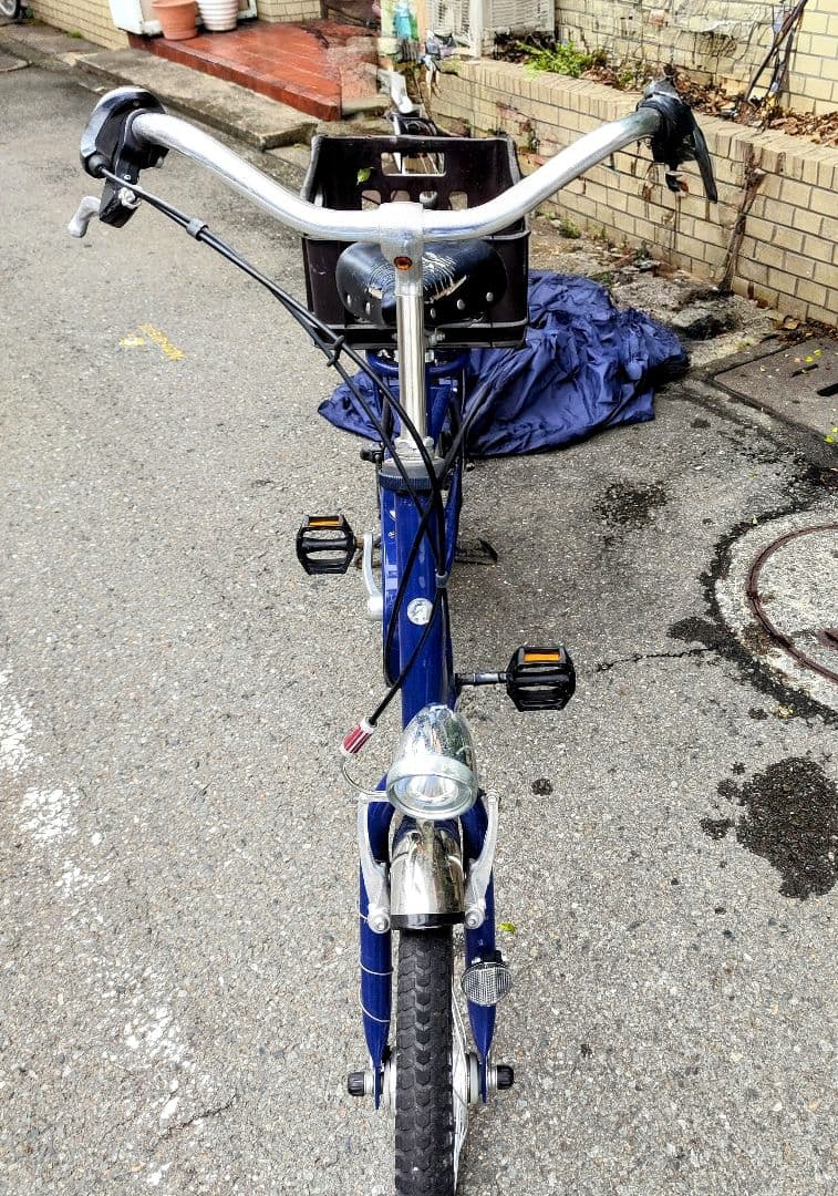 ブリヂストン 自転車 22インチ 後カゴ付き 美品 シニア 大人用自転車